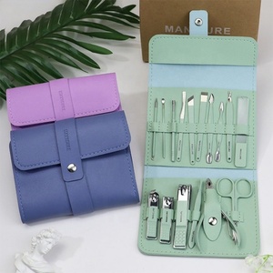 Great 16pcs/12pcs <b>Nail</b> Clipper Set Professional Stainless Steel Purple <b>Nail</b> <b>Tools</b> Scissor Manicure Pedicure Set <b>Nail</b> Clipper Kit - Product Image 1