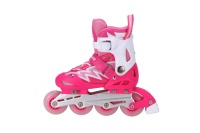 Patins à roulettes ajustables COUGAR pour enfants avec roues lumineuses, casque et ensemble de protection pour garçons et filles, sports de plein air