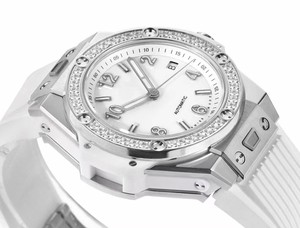 <span class=keywords><strong>Montre</strong></span> <span class=keywords><strong>mécanique</strong></span> automatique de luxe pour hommes et femmes, bracelet en silicone blanc, lunette en strass, acier inoxydable, <span class=keywords><strong>montre</strong></span>-bracelet de sport tendance - Product Image 3