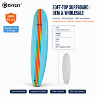 Planche de surf longboard souple CAYLEY, planche légère et stable pour débutants en surf en mer