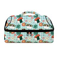 Sac isotherme à déjeuner personnalisé, grande capacité, doublure en aluminium, imprimé Hawaïen Palaka, cadeau de Noël