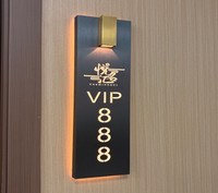 Luminaires lumineux personnalisés conformes ADA, braille moderne, haut de gamme, écologiques, résistants à l'eau, à fixer au mur, pour porte de chambre d'hôtel