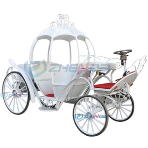 Carruaje Eléctrico Blanco Personalizado de Fábrica, Estilo Princesa Calabaza, para Paseos Turísticos y Bodas, Tipo Cenicienta - Product Image 2