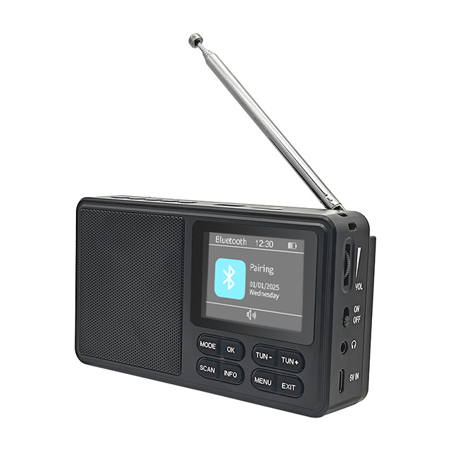 Cross Border New Product, Portable DAB Digital Color Screen Radio for Home Use, FM Card Insertion for On-demand Listening