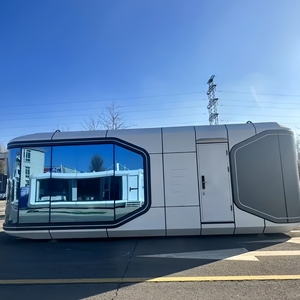 Casa Prefabricada Moderna de 40 Pies, Alimentada por Energía Solar, Tipo Cápsula Espacial con Ruedas, Villa Cápsula Espacial - Product Image 3