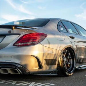 Para <span class=keywords><strong>mercedes</strong></span>-<span class=keywords><strong>benz</strong></span> W205 <span class=keywords><strong>C63</strong></span> S <span class=keywords><strong>Amg</strong></span>, Kit de carrocería forjada, parachoques de coche, difusor de labio delantero, faldón lateral, cubierta de espejo retrovisor, alerón - Product Image 6