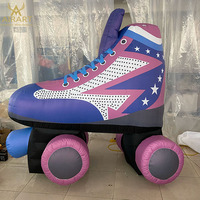 Patins à roulettes gonflables personnalisés pour événements, énormes patins à roulettes gonflables pour fêtes