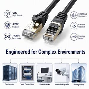 <span class=keywords><strong>Cable</strong></span> de Conexión Cat7 CCA S/FTP de Alta Velocidad Directo de Fábrica, <span class=keywords><strong>Cable</strong></span> <span class=keywords><strong>Ethernet</strong></span> <span class=keywords><strong>Cat</strong></span> <span class=keywords><strong>7</strong></span> Blindado con RJ45 para Router, Juegos y Centro de Datos - Product Image 6