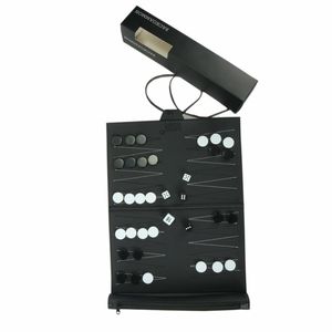 OEM ODM Tournament-juego de <span class=keywords><strong>ajedrez</strong></span> enrollado de cuero negro, Combo con bolsa - Product Image 1