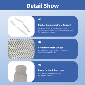 Sağ kol yaralanmaları için Splints karpal tünel sıkıştırma bileklik ile ayarlanabilir bilek desteği Brace - Product Image 4