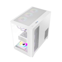 AntarcChill White Sea View PC Case Mid-Tower ATX Desktop Office Computer Case with HD Audio Port in Stock