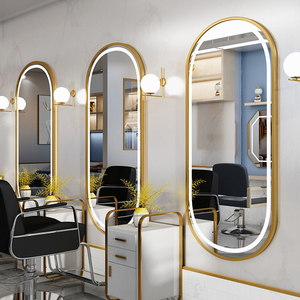 Miroir de <span class=keywords><strong>salon</strong></span> de coiffure en gros d'usine miroir de <span class=keywords><strong>salon</strong></span> de coiffure en alliage d'aluminium miroir de <span class=keywords><strong>salon</strong></span> de coiffure LED <span class=keywords><strong>simple</strong></span> mural avec lumière