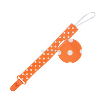 Chaînes de sucettes personnalisées avec logo imprimé, en ruban de polyester solide, avec design Rac Ric, pour bébés garçons et filles, cadeau