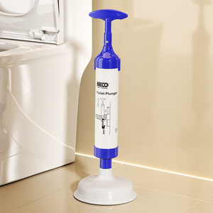 Neco Toilet Plunger Plastic Strong Power Drain Cleaner For Bathroom Sink Floor Drains - Product Image 1