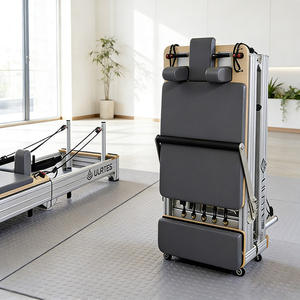 Machine <span class=keywords><strong>de</strong></span> Pilates <span class=keywords><strong>pliable</strong></span> réglable en alliage d'aluminium pour studio, équipement <span class=keywords><strong>de</strong></span> fitness et <span class=keywords><strong>de</strong></span> gym - Product Image 2