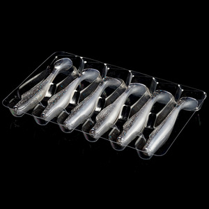 Texas Rig Soft Plastic Bass Fishing Lures Softbait TPR Artificial Bait Fish Fishing TGFRS-11