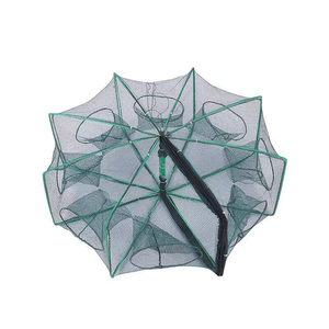 Weihe 6 lỗ tôm lồng nylon có thể gập lại cua cá bẫy đúc <span class=keywords><strong>Net</strong></span> Lưới Đánh Cá - Product Image 2