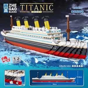 LEZI 4404 Piezas Set del Lujoso Crucero Titanic <span class=keywords><strong>Barco</strong></span> Creativo Bloques de Construcción Modelo DIY Ciudad Ladrillos Juguetes para Niños y Adultos Regalo - Product Image 4