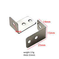 Connecteur universel en fer plaqué zinc argenté en forme de L, robuste, 9x27mm 15x25mm, pour cadre photo