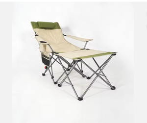 كرسي أكسفورد قابل للطي عالي الجودة وعصري مع سطح طاولة ومسند ظهر قابل للتعديل، مناسب للاستخدام في التخييم والشاطئ والحديقة - Product Image 3