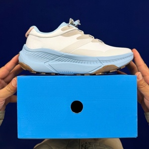 Chaussures de marche décontractées respirantes en mesh pour femmes HOKAS, à lacets, bleu clair et blanc, couleur unie, été, automne, hiver, semelle intermédiaire en EVA - Product Image 4