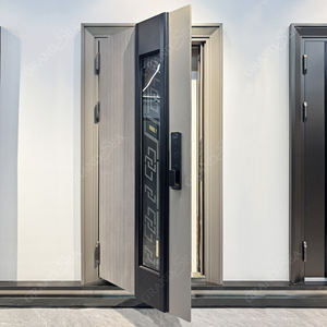 Porte extérieure moderne <span class=keywords><strong>de</strong></span> style américain Porte <span class=keywords><strong>d</strong></span>'entrée avant en fer Porte <span class=keywords><strong>d</strong></span>'entrée <span class=keywords><strong>de</strong></span> <span class=keywords><strong>sécurité</strong></span> en acier pour la maison - Product Image 2