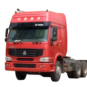 Expédition de dépôt camion lourd utilisé Howo tête de remorque de camion haut de gamme léger Howo N7G 460 chevaux 6x4 tracteur d'occasion camion