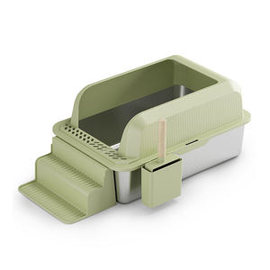 Caja de arena para gatos para interiores de nuevo diseño, muebles de inodoro para mascotas, caja de arena para gatos de acero inoxidable de gran capacidad - Product Image 3