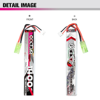 CODDAR 2S 1400MAH 7.4V 35C Mini Tamiya AirSoft AirGun Soft Bullet Gun Hunting RC LiPo Battery Pack High décharge Powerful Cell