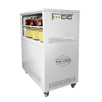 Régulateur de tension automatique (AVR) triphasé 30 kVA à enroulement en cuivre pour commande de servomoteur, 380 V SVC pour charge lourde