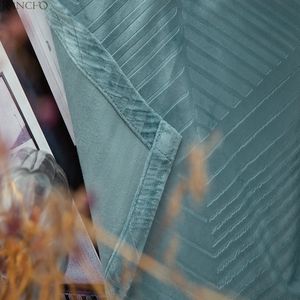 Rideaux de velours écrasés confortables, occultant 70%, de luxe, en velours pour le salon - Product Image 6