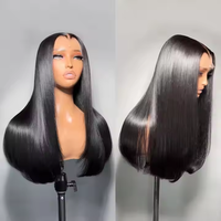 13x6 360 Full Lace HD Luxury Raw Vietnamita Hueso Recto GluelessNaturalLace FrontalPelucas de cabello humano para mujeres SDDVietnamese Peluca