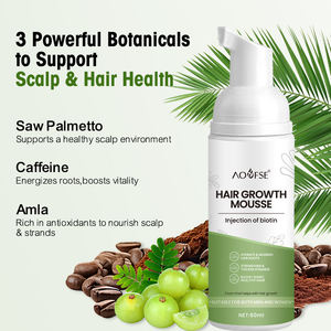 Mousse para el Crecimiento del Cabello al por Mayor, Ingredientes Naturales y Orgánicos a Base de Plantas, Espuma para el Crecimiento del Cabello - Product Image 4