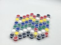 Ensemble de peinture acrylique 6 couleurs de haute qualité pour l'art de fenêtre de bricolage pour papier sur toile capacité de 3ml prix bas tous types de projets de peinture