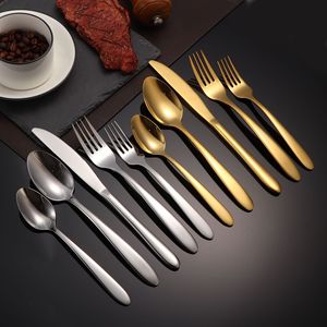 Stainless Steel Cutlery Set <b>Knife</b> Fork Spoon Western Tableware Mirror Polished Food Grade Restaurant Use - Product Image 3