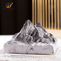 Diffuseur de parfum pour la maison avec base en bois, design Montagne Paysage Mondial, décoration