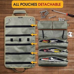 Bolsa de Herramientas Plegable con Ruedas, Diseño Cuadrado, de Tela de Poliéster Resistente para Exteriores, Organizador de Almacenamiento Profesional, en Oferta - Product Image 4