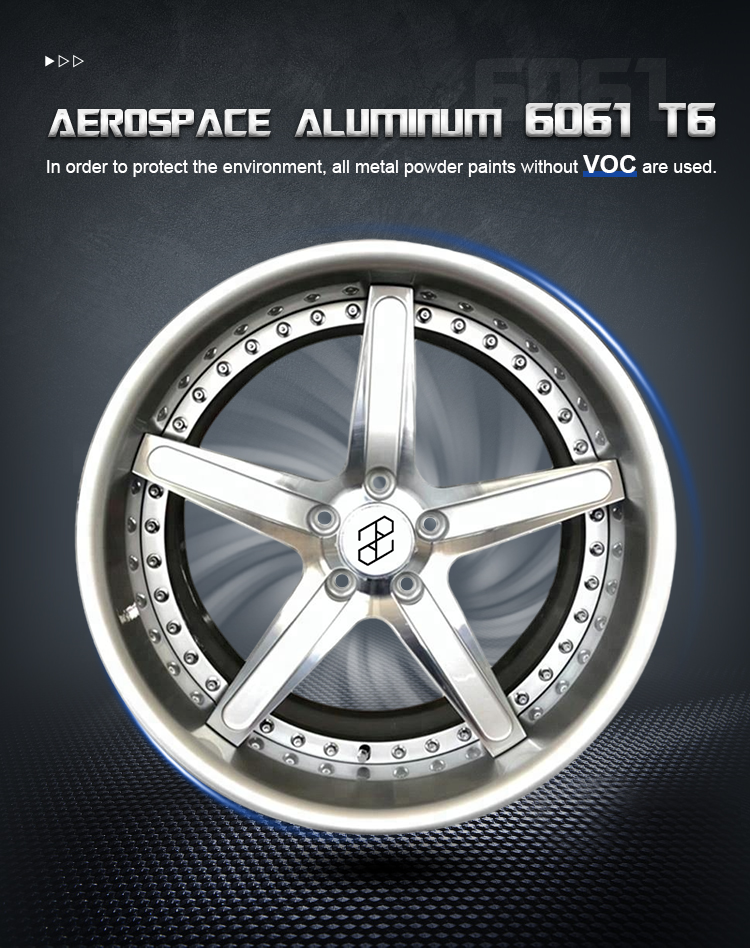 Pengzhen Deep Dish 5-Star Silver Rims for Mercedes Benz - 17 to 24