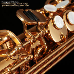 <span class=keywords><strong>Saxophone</strong></span> soprano professionnel personnalisable, instrument à vent, coussin en cuir imperméable amovible, résistant à la rouille - Product Image 2
