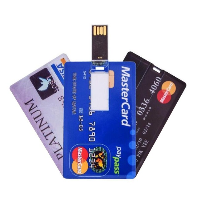 Gitra Custom Logo Usb 2.0 3.0 8gb 16gb 32gb 64gb Business Credit Card Type Usb Flash Card Drive Pen Drive Usb Stick Card