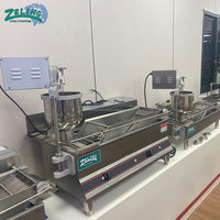 Machine à Frire les Donuts Automatique à Gaz Haute Capacité 1200 pièces/h, Double Ligne, Prix Usine, pour Food Truck