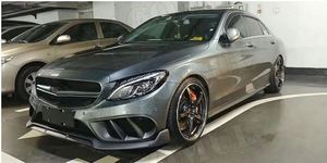 In Fibra di Carbonio Paraurti Anteriore Air Vents Trim Mesh Grill Telaio per Mercedes Benz W205 C63 Amg C180 C200 Classe C 2015-2018 - Product Image 6