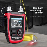 Medidor de Potencia Óptica Jingming NF-917, 10 Longitudes de Onda, Detección de Luz Roja, Probador de Cables de Red, Todo en Uno, Alta Precisión