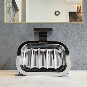 <span class=keywords><strong>Porte</strong></span>-<span class=keywords><strong>savon</strong></span> moderne en métal argenté pour salle de bain hôtel cuisine ou école accessoires - Product Image 4