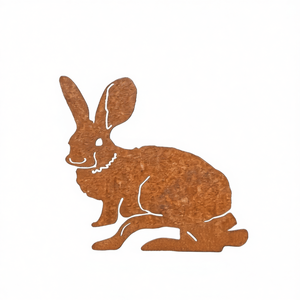 <b>Metal</b> Bunny Yard <b>Stake</b> Outdoor Garden Decoration Animal Art Easter Theme Painted Finish Home Decor - Product Image 1