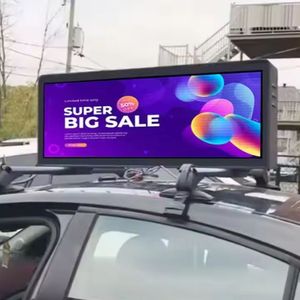 ผู้ผลิตจอแสดงผล LED รุ่น Taxi Top P5 จอแสดงผลดิจิตอล LED สีสันสดใส รองรับ 4G WiFi กันน้ำสำหรับใช้งานกลางแจ้ง ป้ายโฆษณาเคลื่อนที่บนหลังคา - Product Image 1