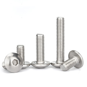 Tornillos Allen de Acero Inoxidable de Alta Calidad M2 M3 M4 M5 M6 con Cabeza de Champiñón, Tornillos de Cabeza Hexagonal Plana - Product Image 2