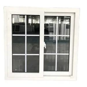 2018 الموفرة للطاقة الزجاج المزدوج نافذة منزلقة بولي فينيل رخيصة الإهابة نوافذ بابية