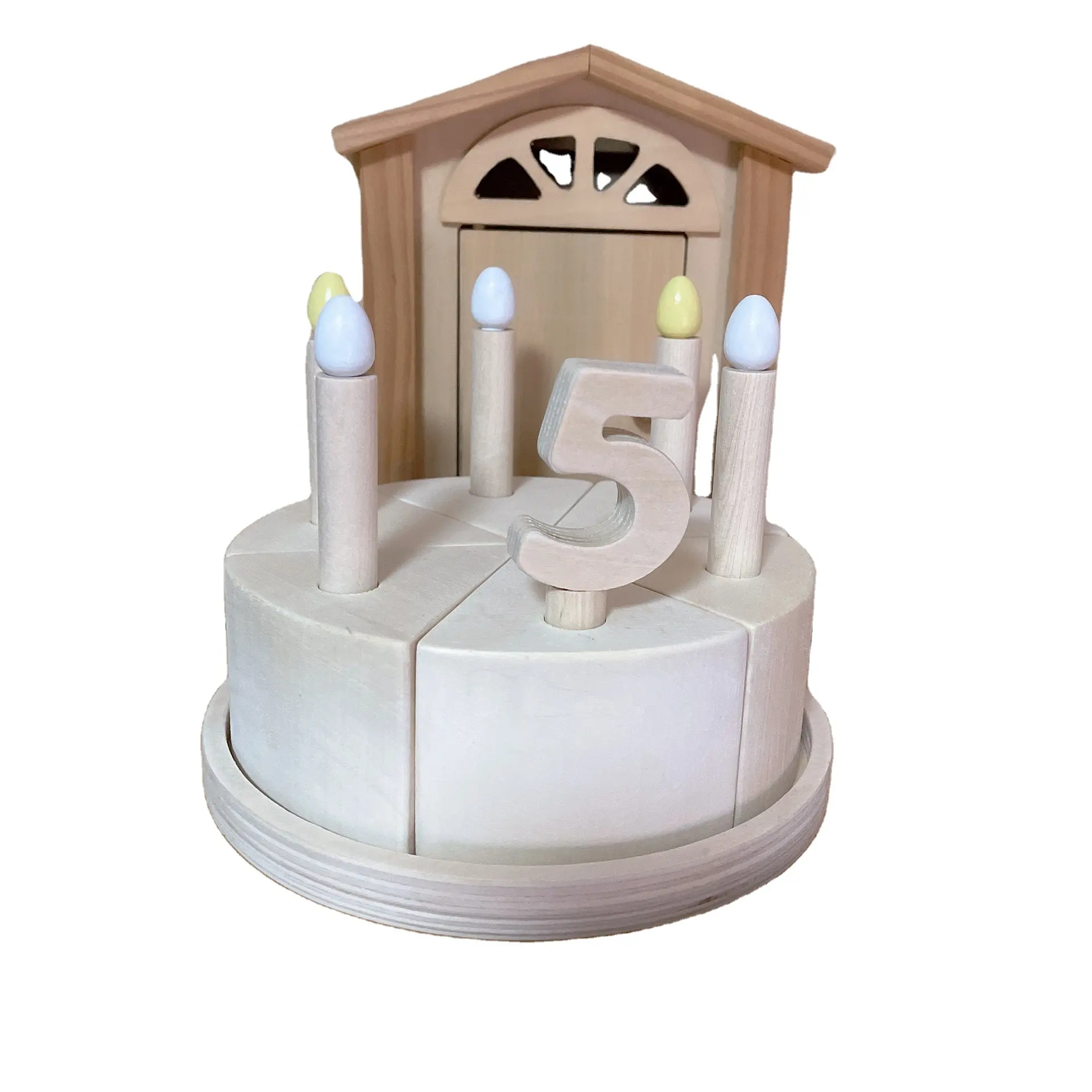 תוספות טיליה יומן דיגיטלי עוגת יום הולדת עוגת DIY מדריך ציור עץ צעצועים חינוכיים להרכיב צעצועי מונטסורי חינוכי כדי