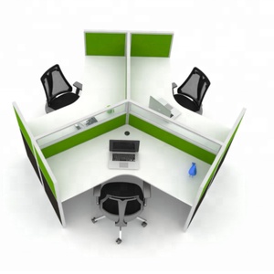 Modern 120 <b>Degree</b> Office Workstation Cubicle, Office Cubicle Workstation Partition - Product Image 3